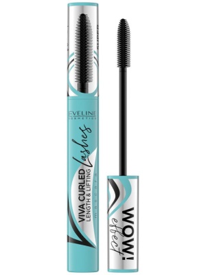EVELINE Viva Curled Lashes! Тушь для ресниц удлинение и подкручивание Черная 10 мл  купить с доставкой по выгодной цене